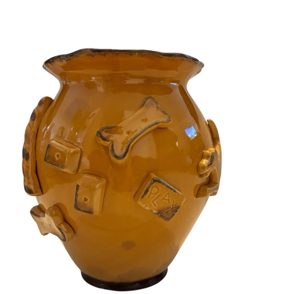 Carmel Ceramica Dog Treat Jar